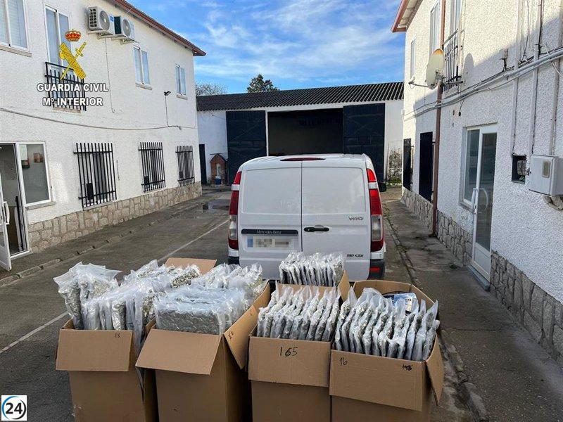 Narcotráfico desmantelado: decomisados 218 kg de marihuana en operativo en Santa Olalla (Toledo)