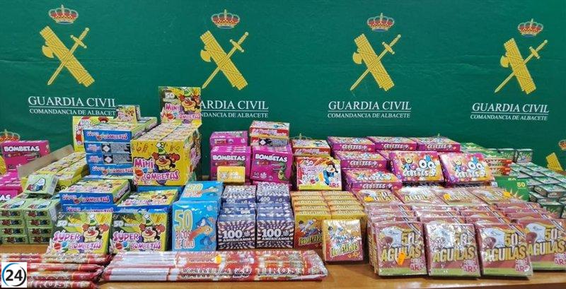 Guardia Civil: 15 denuncias y decomiso de 23.000 artículos pirotécnicos en Albacete en época navideña
