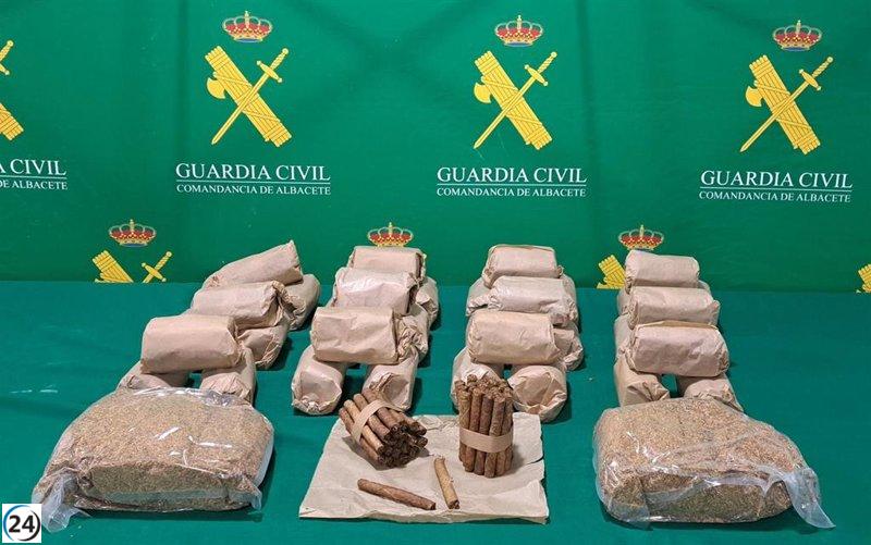 Incautados en Albacete 37 kilos de tabaco y 762 puros por evasión de impuestos y falta de control sanitario.