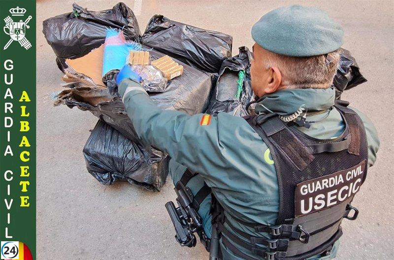 Detenido en Albacete con 280 kilos de hachís en su coche.