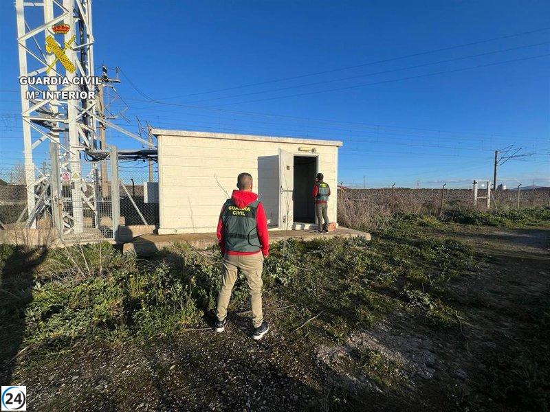 Tres arrestados por robar miles de metros de cable eléctrico en diversas localidades de Toledo.