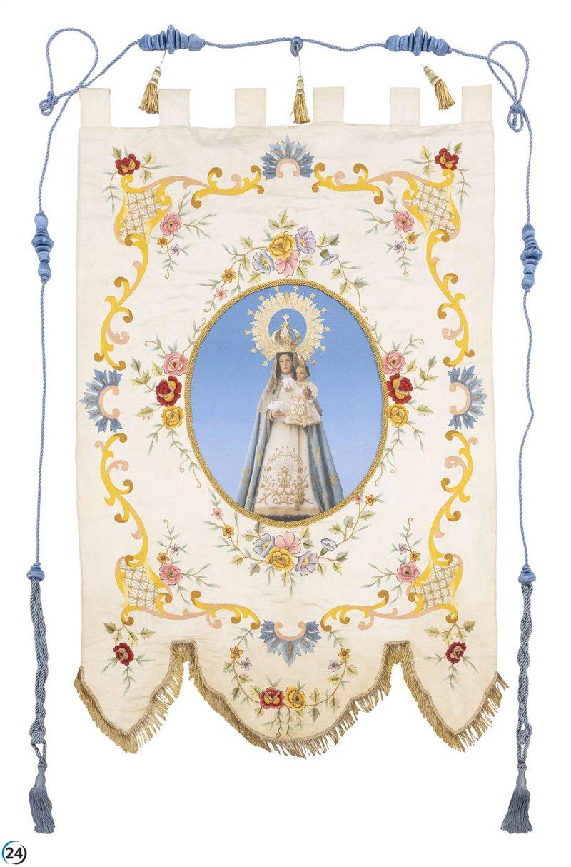 La Real Fábrica de Tapices restaura el estandarte de Nuestra Señora de los Remedios de Horcajada de la Torre