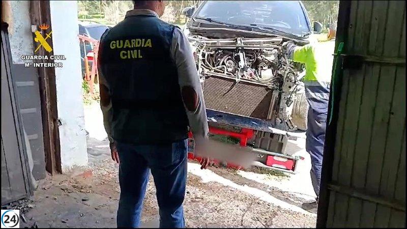 Grupo delincuencial desmantela autos robados en Yuncos para vender sus partes