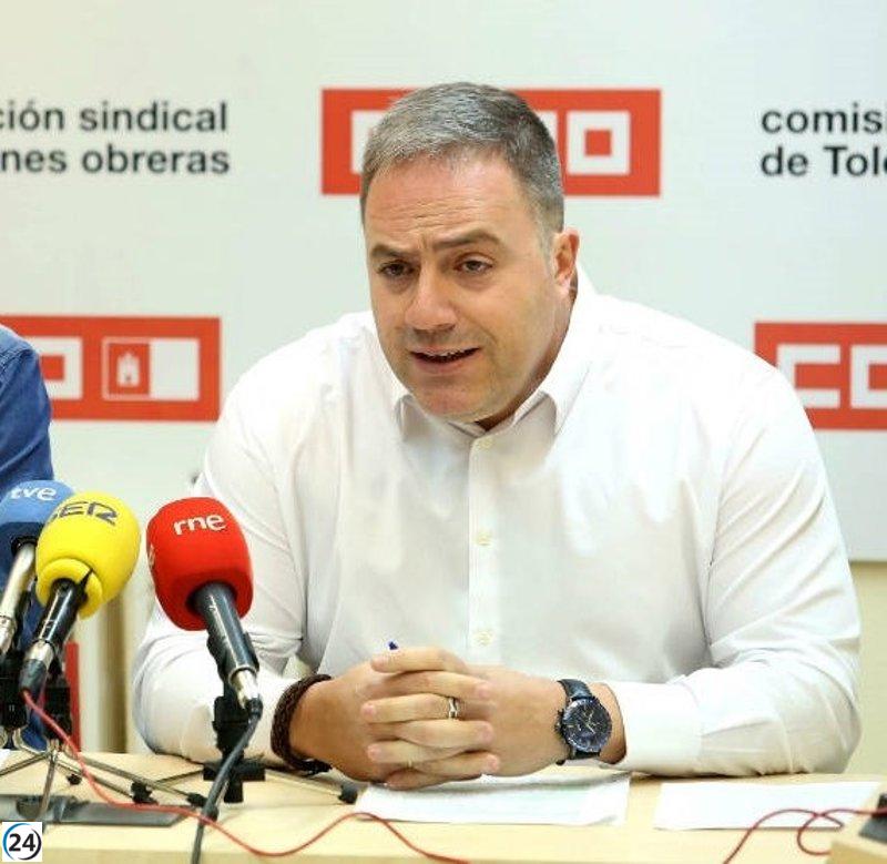 Reunión de más de 250 delegados de CCOO Toledo para abordar los problemas que perjudican a los trabajadores.