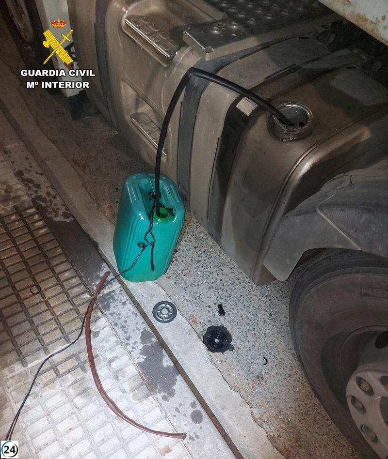 Ladrón detenido por robar gasóleo de camión y coche en Tobarra