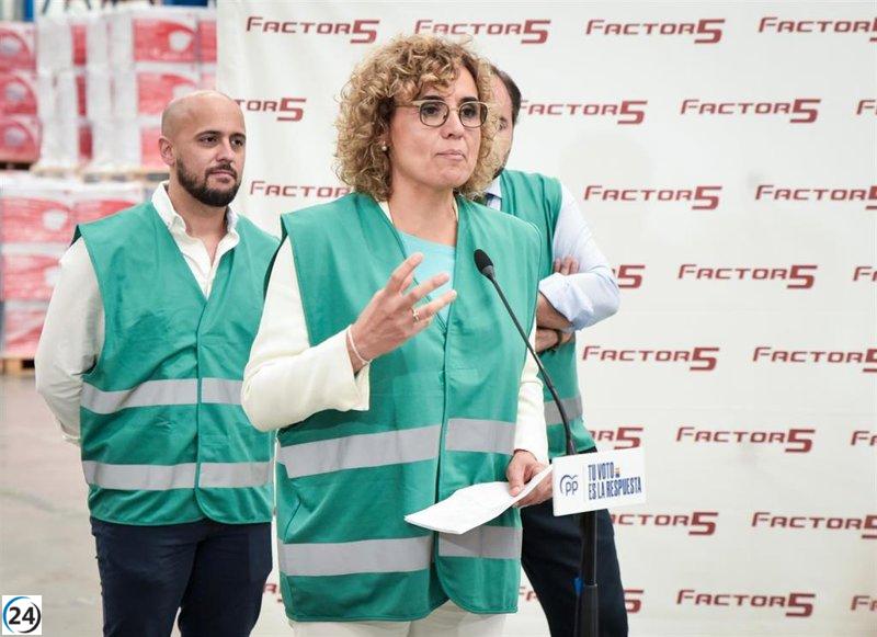 Montserrat insta a votar por un PP sólido en Europa para presionar a Sánchez a convocar elecciones.