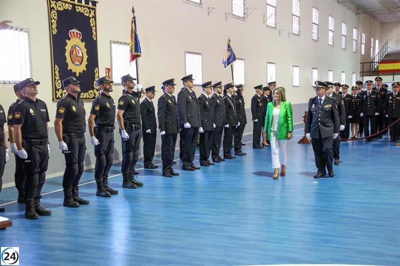 Castilla-La Mancha rinde homenaje a los 188 policías nacionales caídos por el terrorismo, incluyendo 11 de la región.