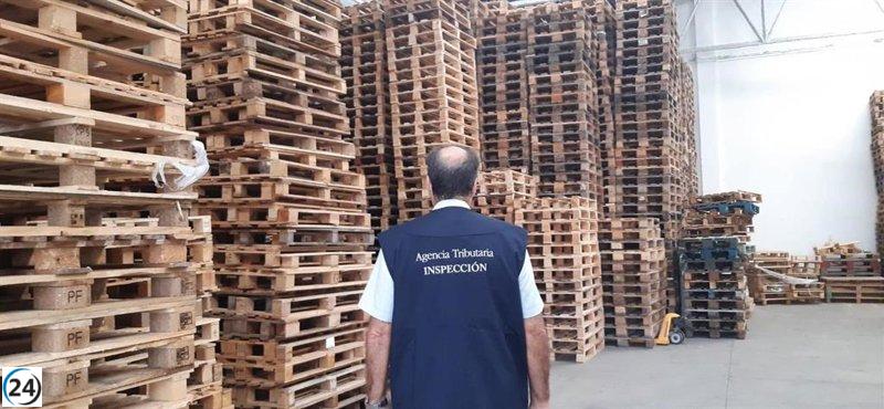 La Agencia Tributaria emprende operación anticorrupción en varias regiones, incluyendo C-LM, para combatir el fraude en la venta de palés.