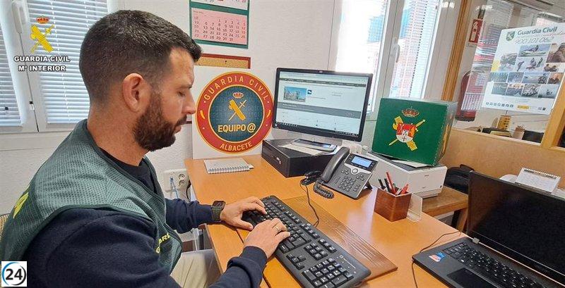 Guardia Civil de Albacete investiga a dos individuos por estafas en línea
