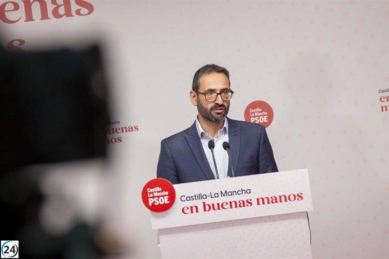 El PSOE insta al PP a romper pactos con Vox en Castilla-La Mancha.