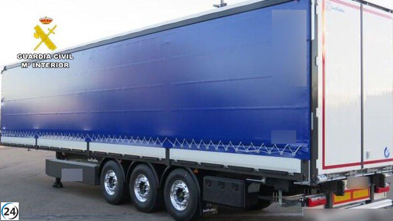 Dos individuos arrestados por robar un semirremolque en Albacete.