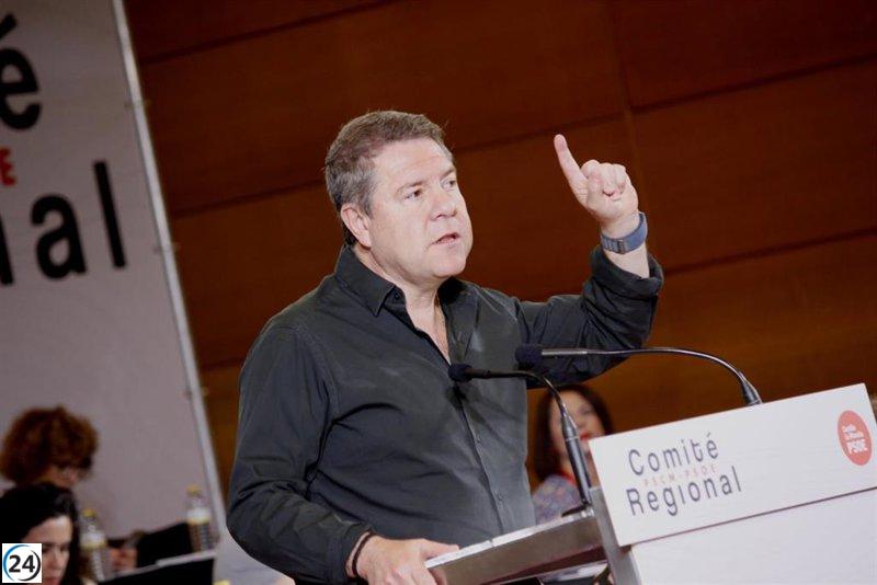 García-Page, el único aspirante a liderar el PSOE de C-LM en el XIII Congreso Regional de enero.