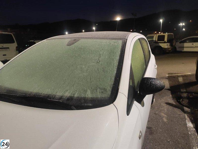 Molina de Aragón reporta -11,1º, la tercera temperatura más fría de España.