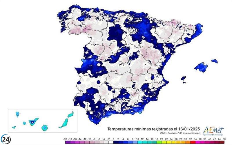 Molina de Aragón se mantiene entre las ciudades más gélidas de España con un registro de -7,1ºC este jueves.