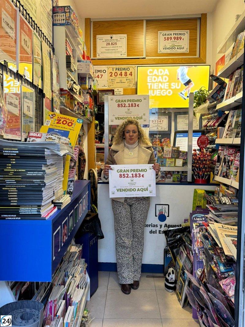 La Bonoloto reparte 852.000 euros en Cuenca.
