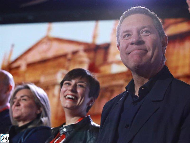 Page reafirma su liderazgo en el PSOE de C-LM con un 99,4% de apoyos en el XIII Congreso regional.