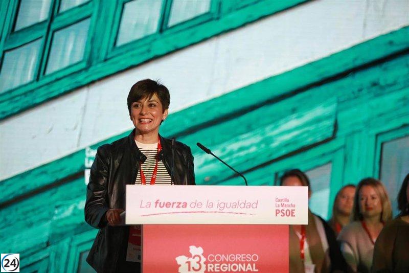 Isabel Rodríguez apoya la reelección de Page y llama a la unidad en el PSOE para garantizar la igualdad.