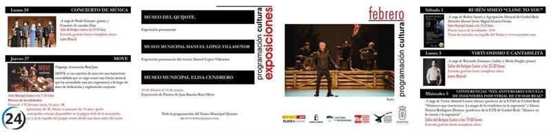 Febrero en Ciudad Real se llena de cultura con música, teatro y ballet.