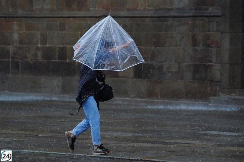 La llegada de la borrasca 'Ivo' trae lluvias, viento y nieve tras 'Herminia'.