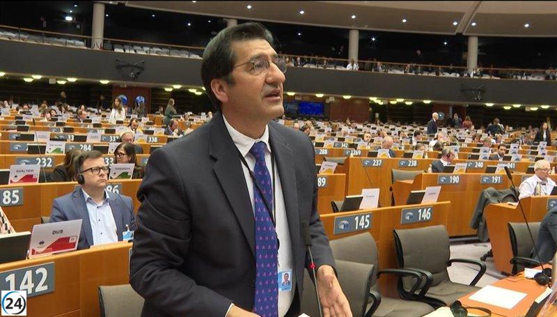 Caballero solicita en Bruselas una fuerte respuesta unitaria de la UE ante los aranceles estadounidenses.