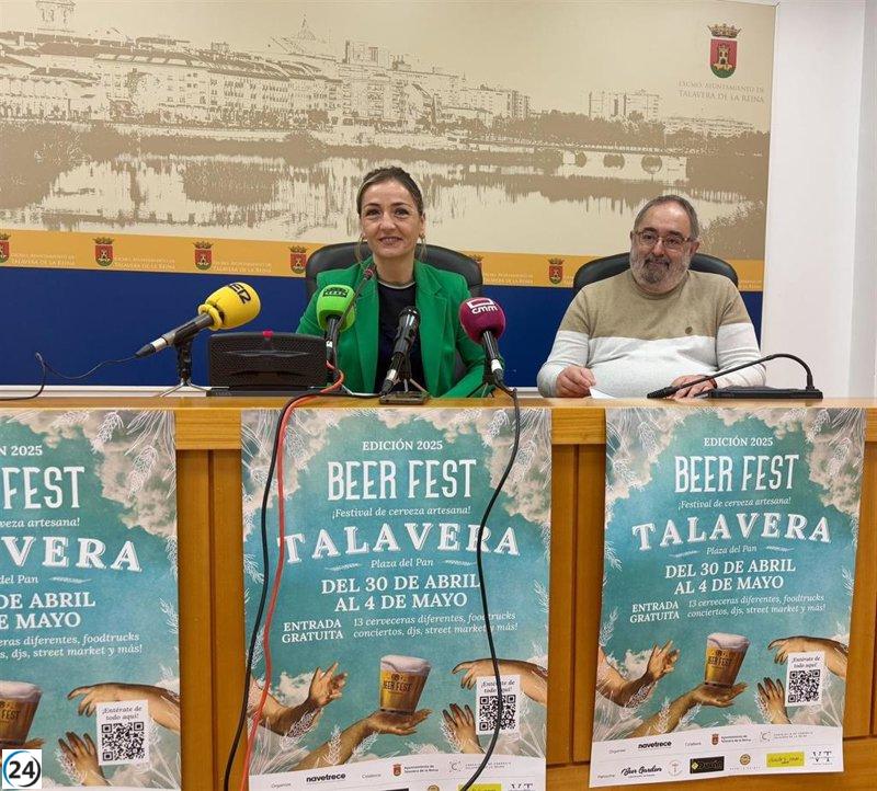 Disfruta de 13 cervezas artesanales en el 'Beer Fest Talavera', del 30 de abril al 4 de mayo en la Plaza del Pan.