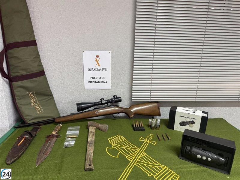 Operativo exitoso contra la caza furtiva en Piedrabuena: dos arrestados.