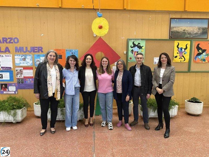 Estudiantes francesas se unen a prácticas en escuelas de Castilla-La Mancha.