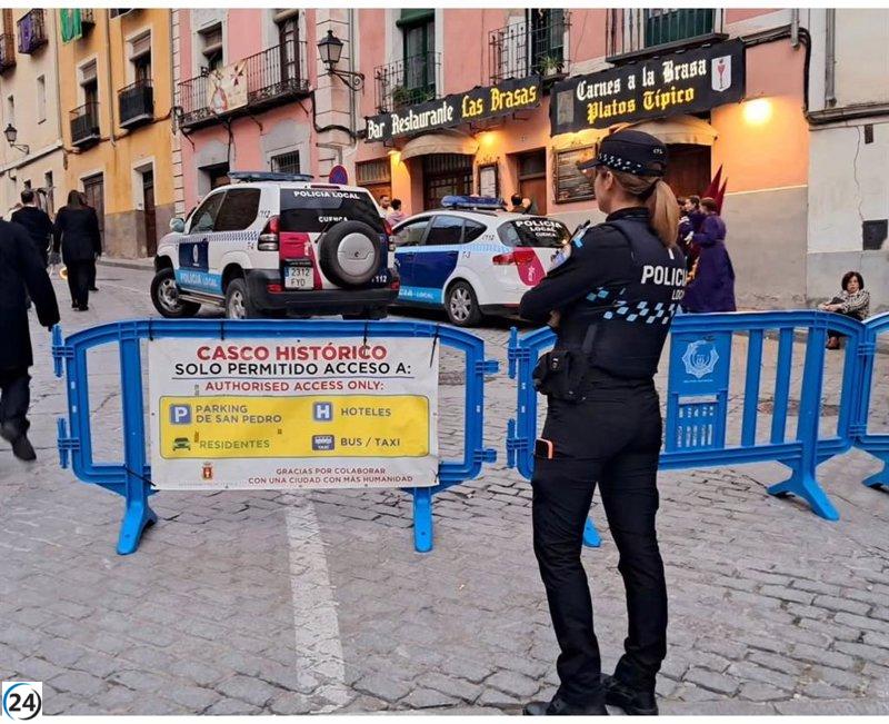 Intervenciones policiales en la Semana Santa de Cuenca alcanzan las 220.