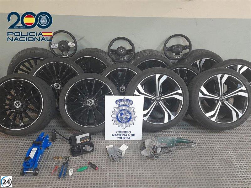 Capturan en Guadalajara a ladrón de llantas y volantes de autos de lujo.