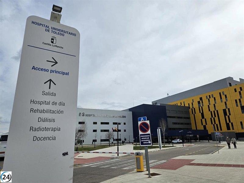 Éxito en la rápida extinción de un incendio en la entrada del bloque quirúrgico del Hospital de Toledo.