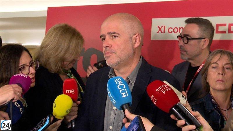 Sordo (CCOO) aboga por revitalizar servicios públicos esenciales y demandar políticas firmes en vivienda y energías renovables.