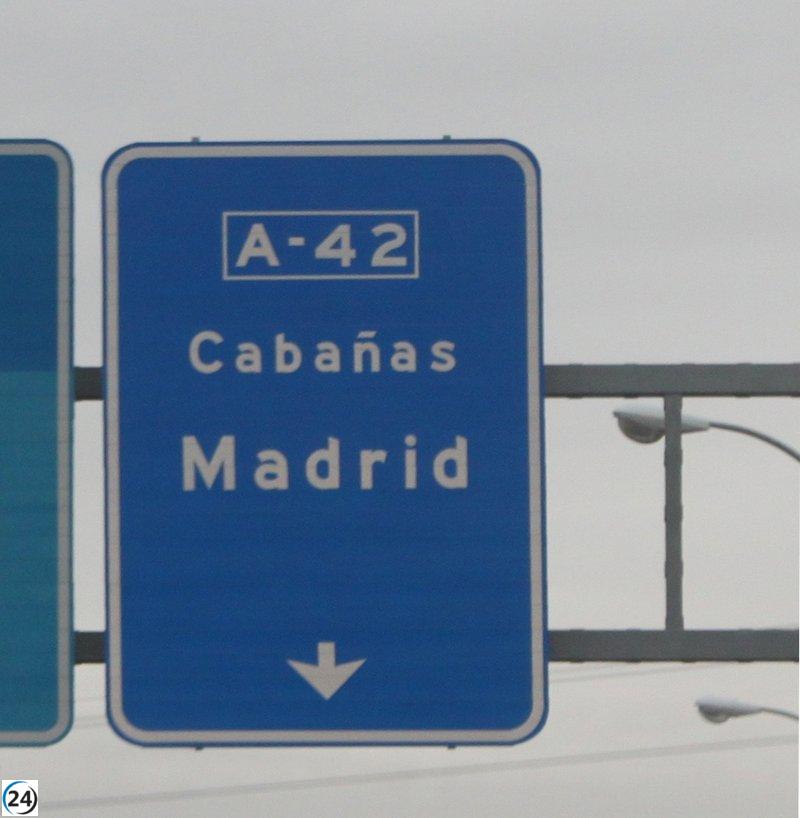 C-LM solicita a Transportes abrir la AP-41 debido a las obras en la A-42: 