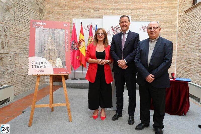 El Corpus de Toledo se celebra con una colección de 70,000 sellos de Correos.