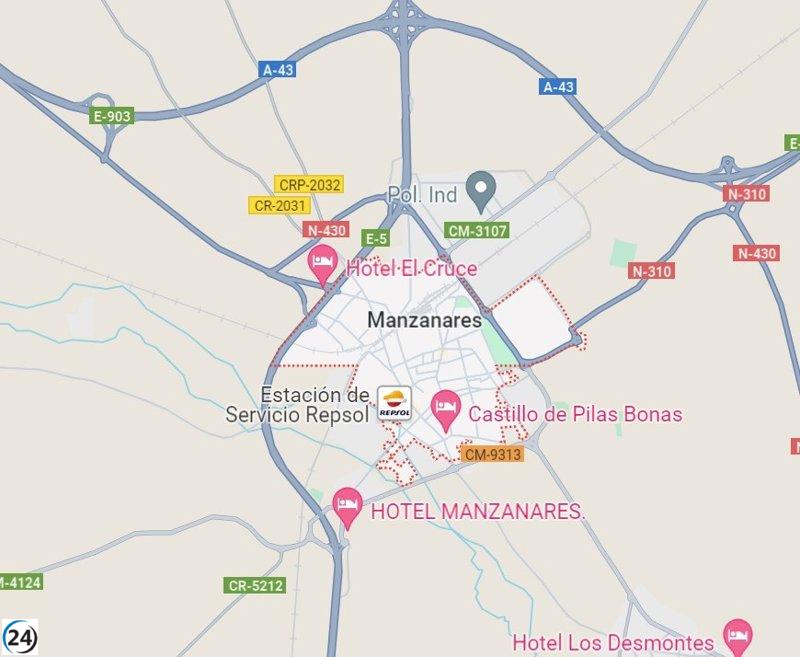 Anciana de 86 años sufre inhalación de humo tras incendio en cocina en Manzanares.