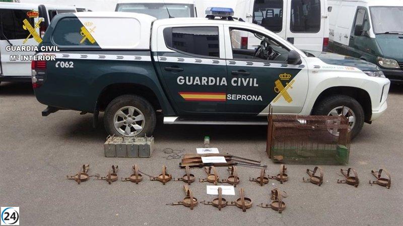 Operativo del Seprona en Ciudad Real deja un detenido y múltiples denuncias por uso de venenos.