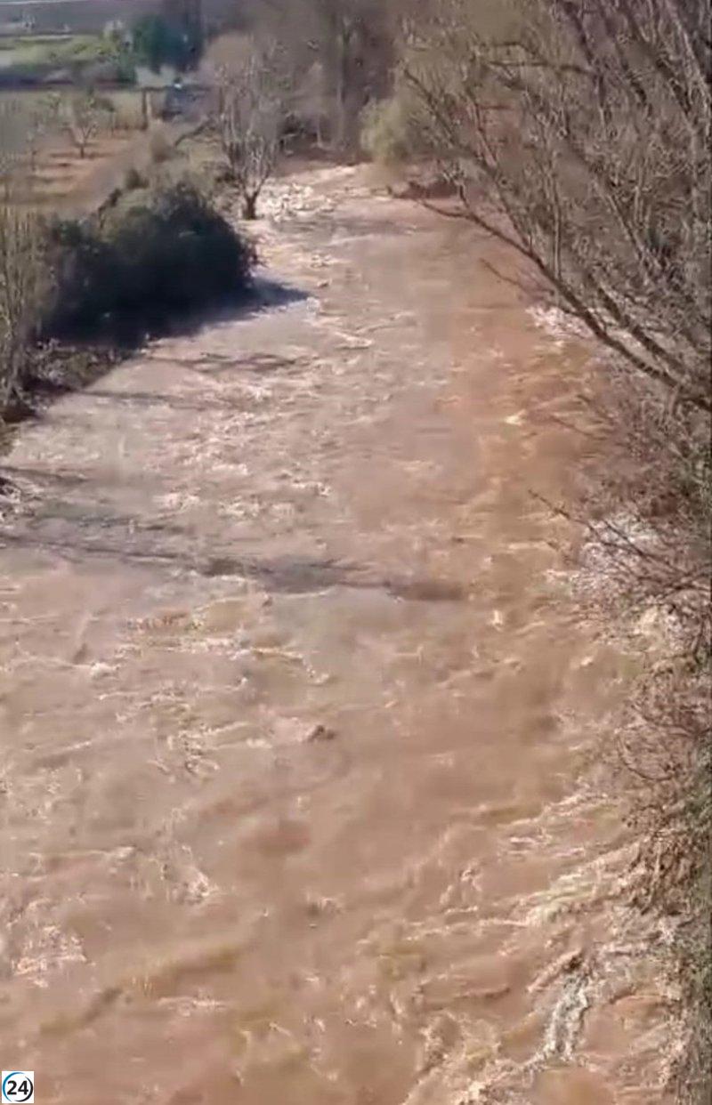 La CHE alerta sobre riesgo de inundaciones en ríos y barrancos de la cuenca del Ebro.