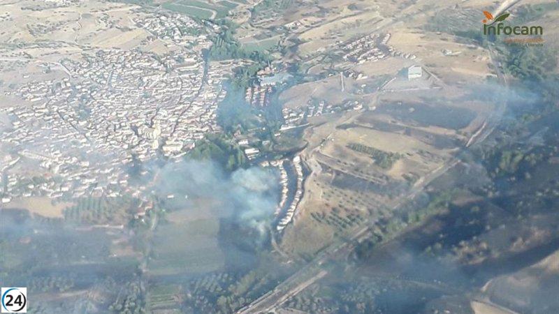Incendio en La Torre de Esteban Hambrán (Toledo) controlado y clasificado en nivel 0.