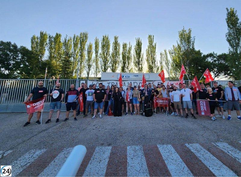 Apoyo total a la huelga de trabajadores de ICSA y AyA en Toledo por un convenio digno.