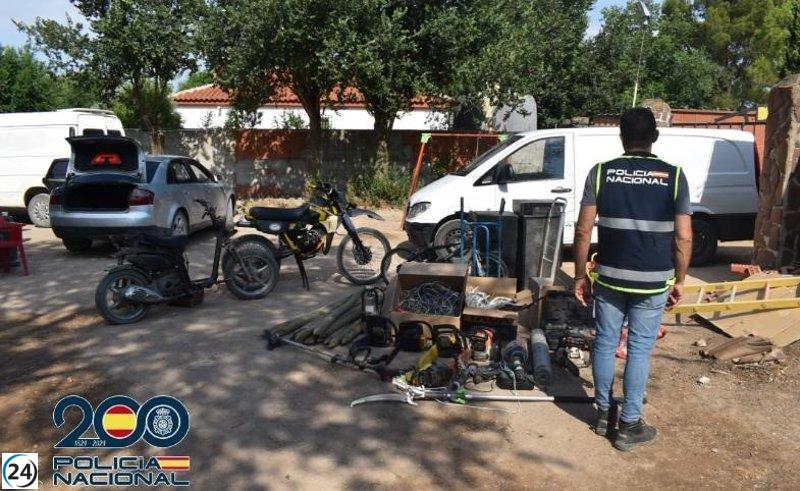 Desmantelan en Alcázar a un grupo criminal responsable de seis robos de cableado de tren.