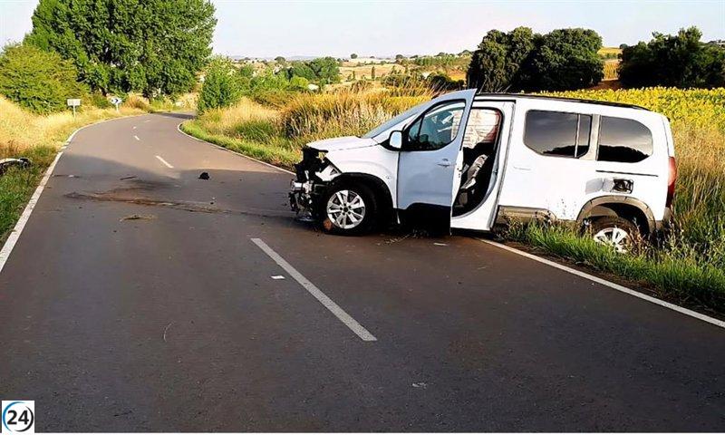 Conductor herido tras accidente en ruta de Nohales a Cuenca.