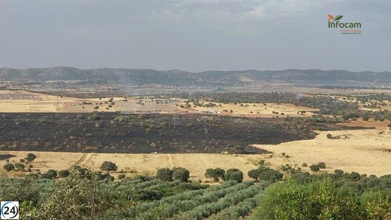 Se apaga el incendio forestal en Brazatortas, informan los bomberos.