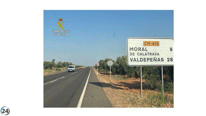 Conductor bajo investigación tras accidente con ciclista en Moral de Calatrava.