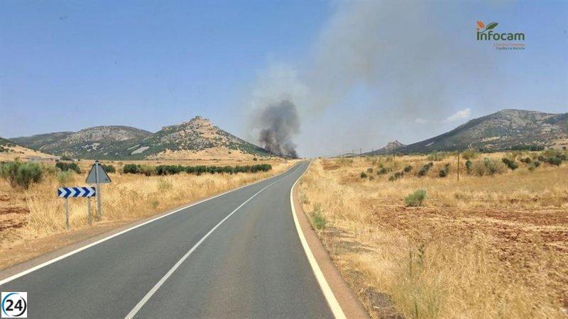 Aprehendido el incendio en Aldea del Rey, se alcanza el nivel 1 de operatividad.