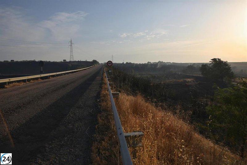 Apagado el fuego en Calera y Chozas tras su inicio el martes.