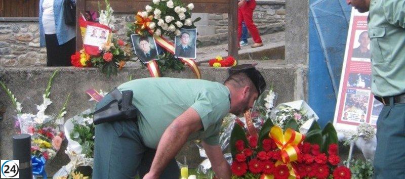 Sallent de Gállego honra a los guardias civiles víctimas de ETA con una nueva calle.