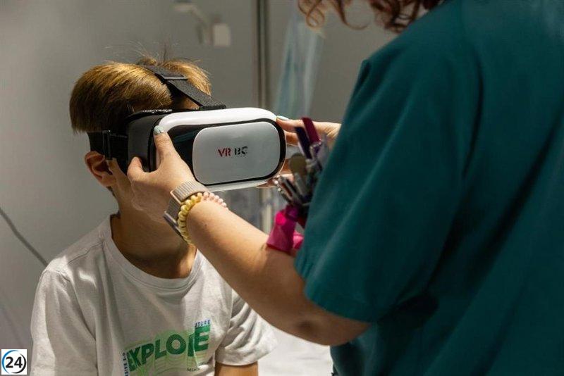 Gafas de realidad virtual alivian la ansiedad en niños atendidos en urgencias del Hospital de Guadalajara.