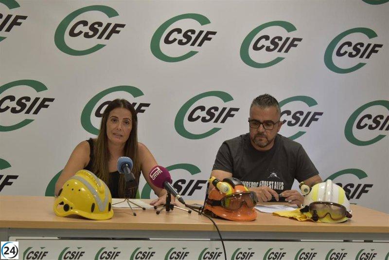 CSIF alerta sobre la reducción al 50% del despliegue contra incendios en C-LM, a pesar del alto riesgo actual.