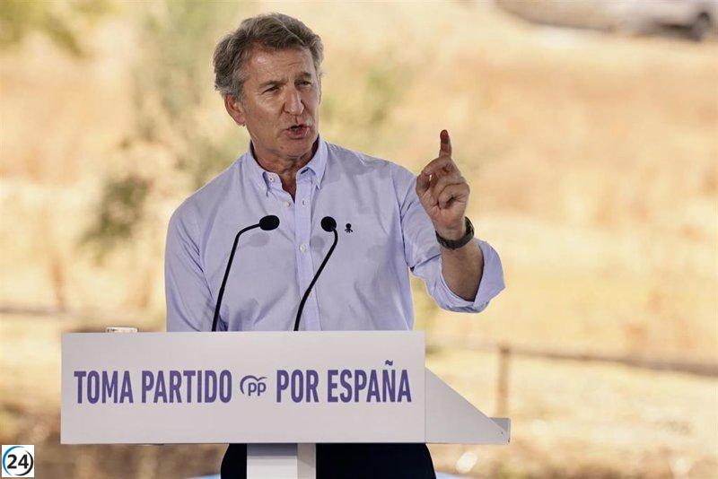 Feijóo y Núñez culminan jornada sobre el sector primario en Membrilla este domingo.