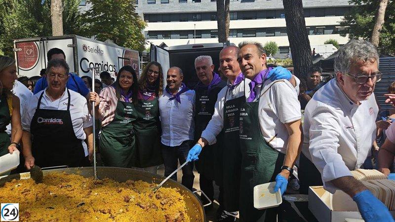 La paella benéfica de Ferias en Guadalajara bate récords con 5.000 raciones, destinando ganancias a Apanag.