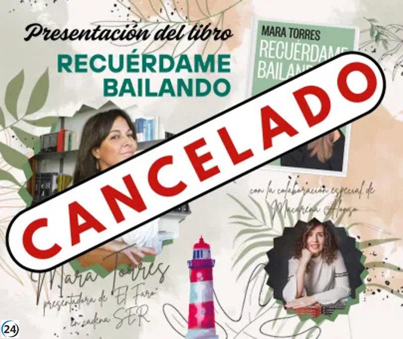 Mara Torres anula la firma de su libro 'Recuérdame bailando' programada para este viernes en la Biblioteca de CLM.